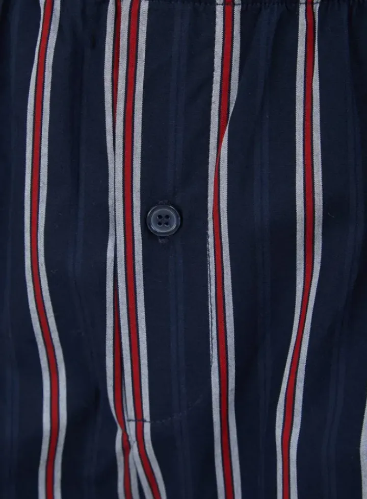 Woven Stripe Button Through Tailored Pyjama WR66802