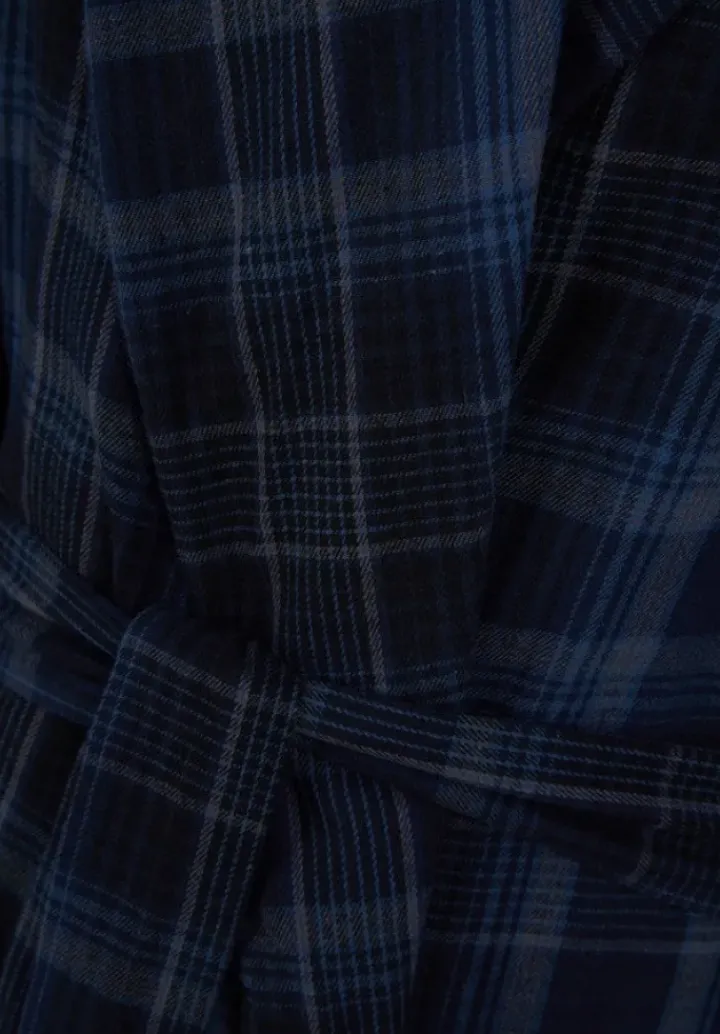 Yarn Dyed Brushed 46" Woven Shawl Collar Wrap WR88822