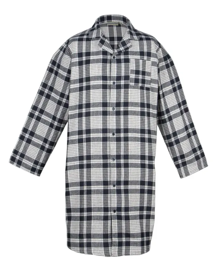 Yarn Dyed Woven Check Nightshirt WR06805