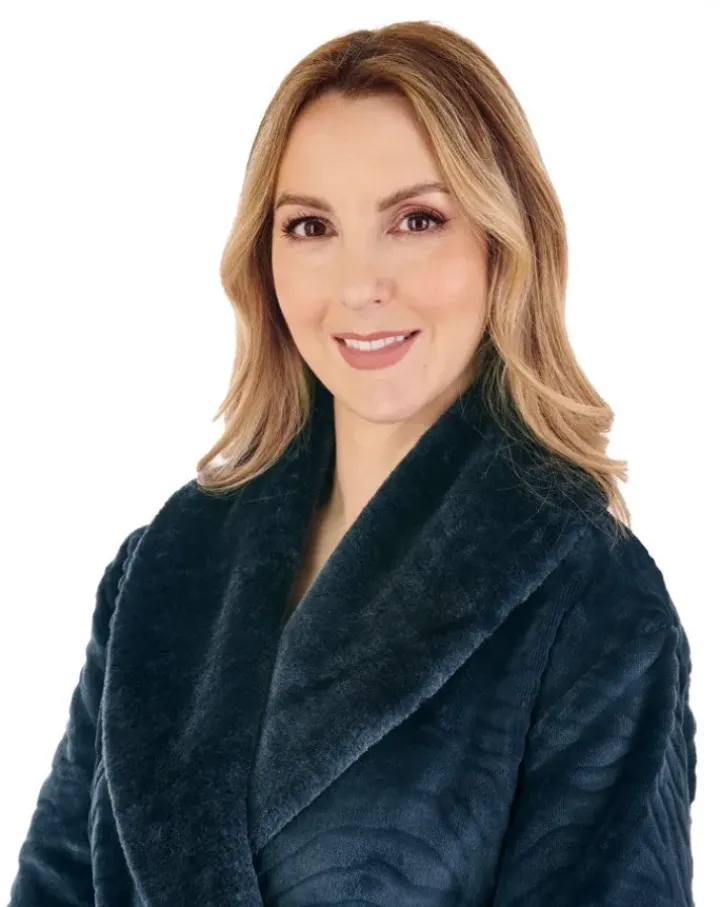 Zebra Inspired Print Faux Fur 52" Wrap Housecoat HC88338